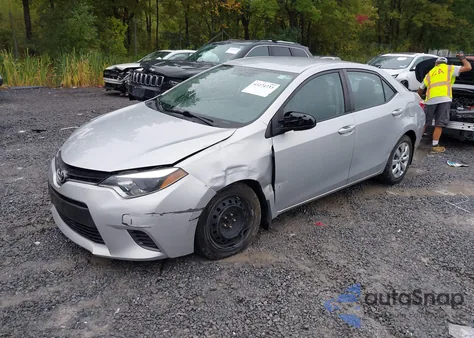 2016 Toyota Corolla Le z USA, uszkodzony, nr VIN 2T1BURHE4GC704199